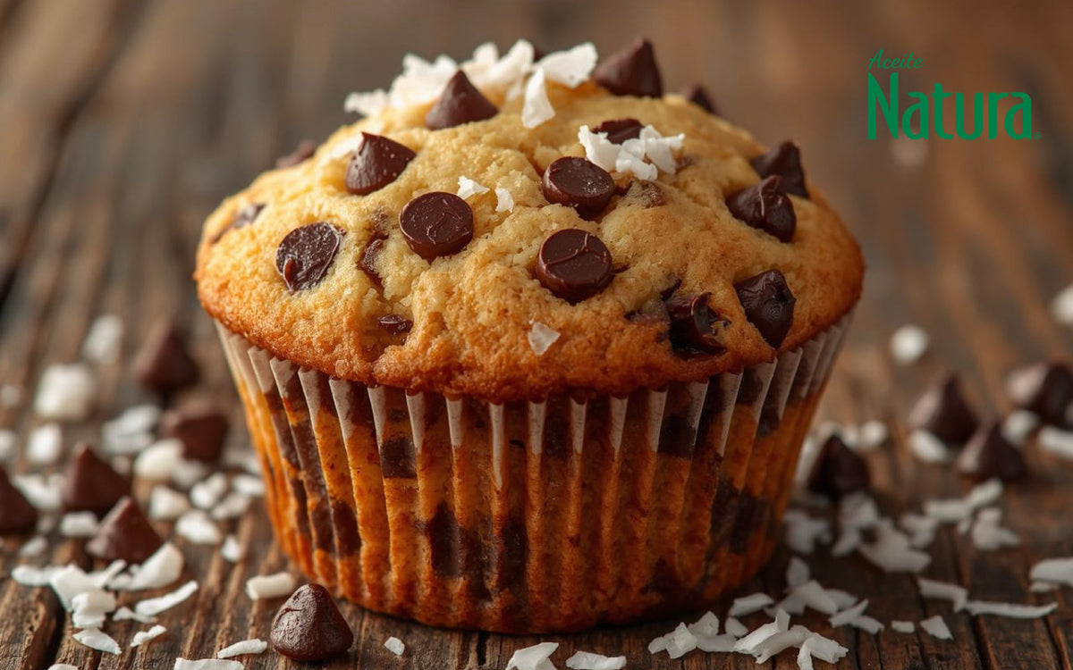 Quequitos de coco y chocolate chips (NATURA)