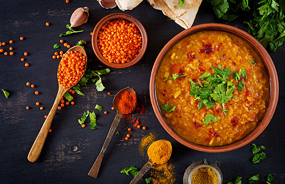 Curry de lentejas