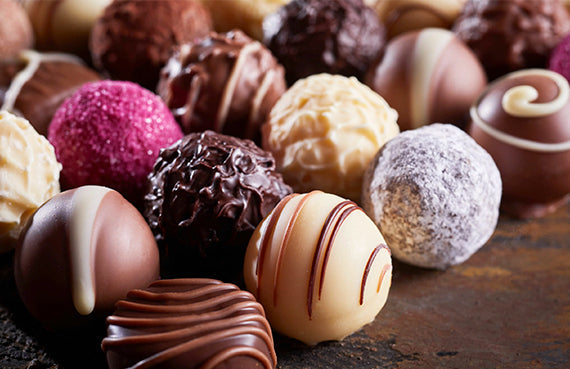 Mix de trufas de chocolate