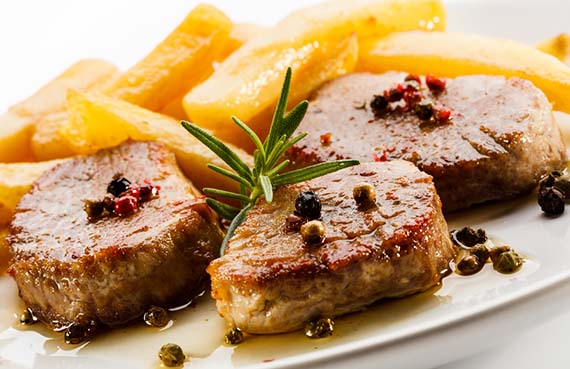 Solomillo de cerdo a la pimienta
