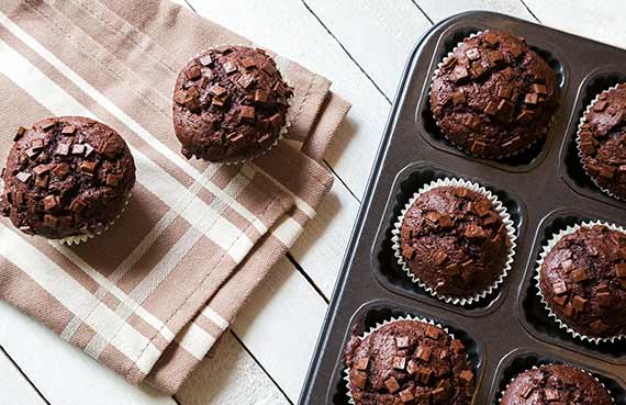 Muffins de chocolate