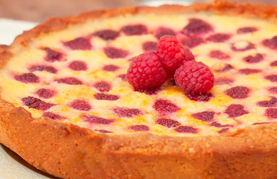 Kuchen de frambuesa
