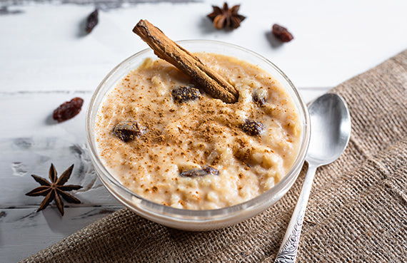 Arroz con leche de coco y especias