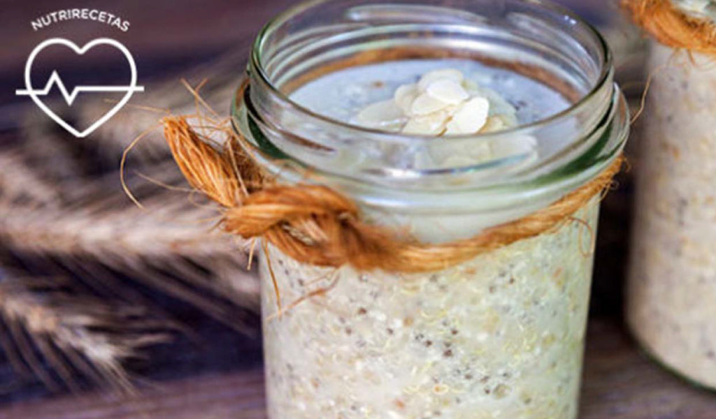 Postre de quinoa con leche