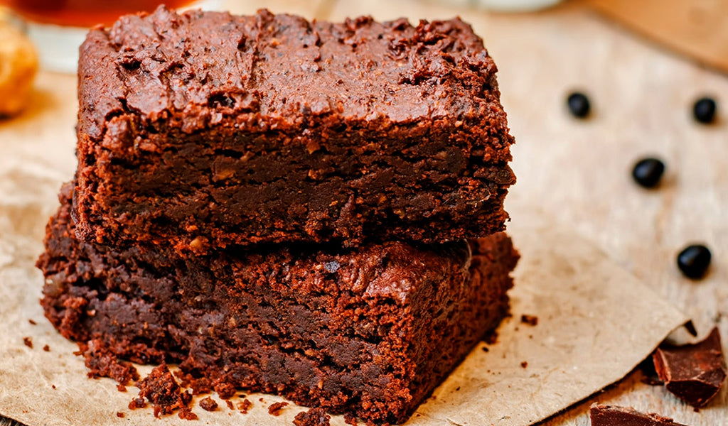 Brownie de porotos negros sin gluten