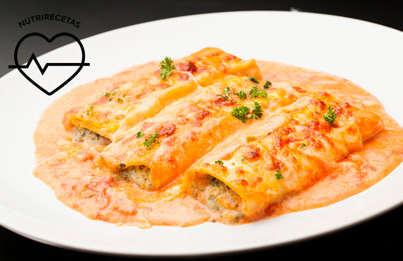 Canelones de zapallo y espinaca