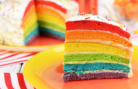 Torta de colores
