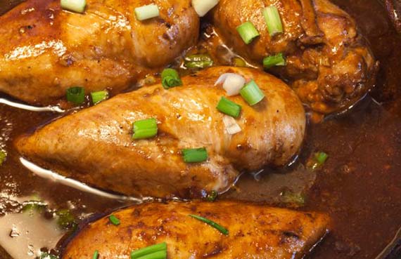 Pollo a la cerveza negra