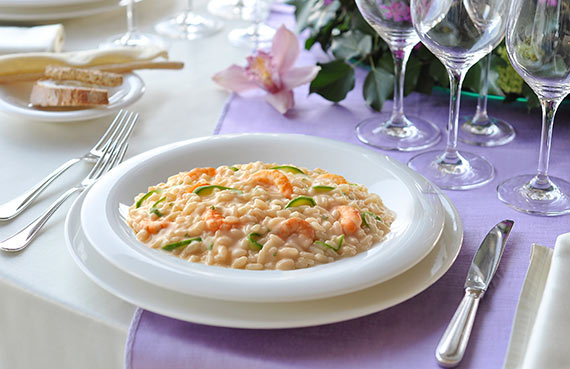 Risotto de camarones y/o mariscos