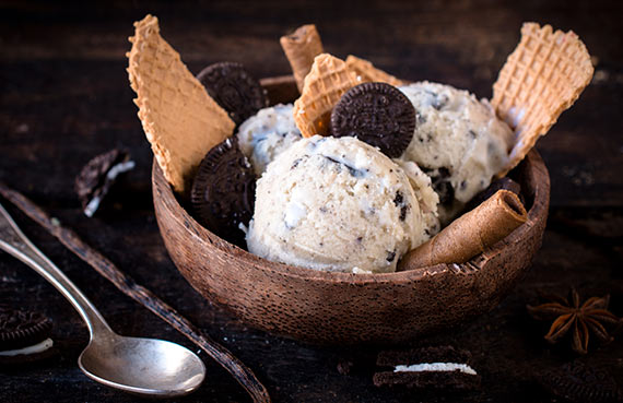 Helado stracciatella