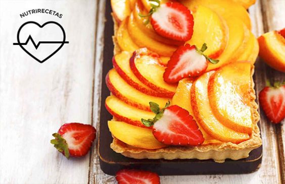 Tartaleta de frutilla y durazno