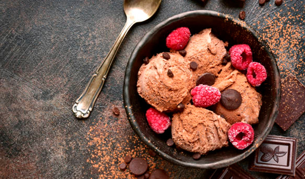 Helado de chocolate suizo