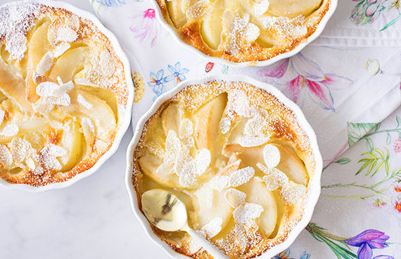 Clafouti de peras y almendras