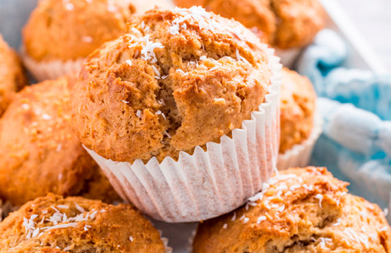 Muffins de coco y limón