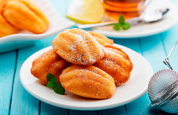 Madeleines de limón y chía