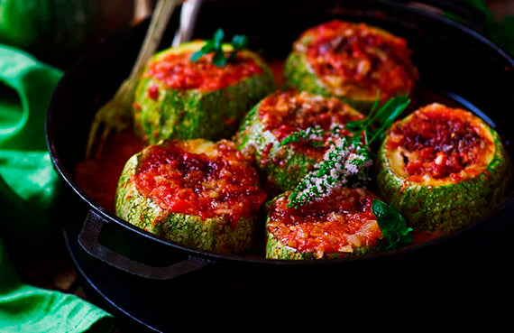 Zapallos italianos rellenos