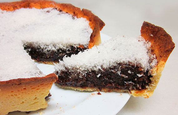 Cheesecake de chocolate y coco