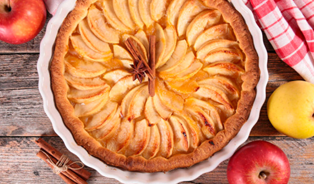 Tarta de manzanas y peras