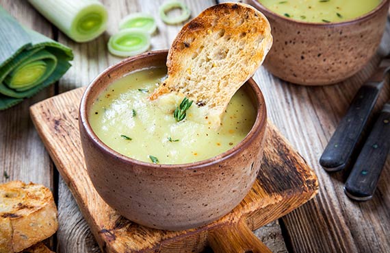 Puerros a la crema