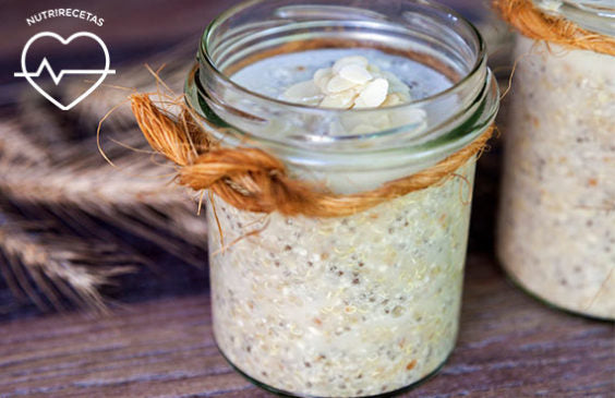 Postre de quinoa con leche