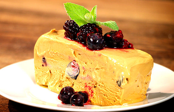 Terrina de manjar y berries