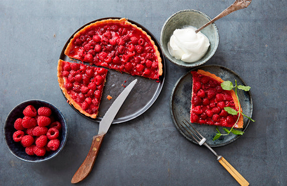 Tarte tatin de frambuesas