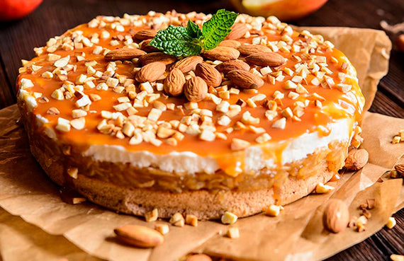 Torta helada de almendras