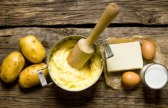 Puré de papas casero