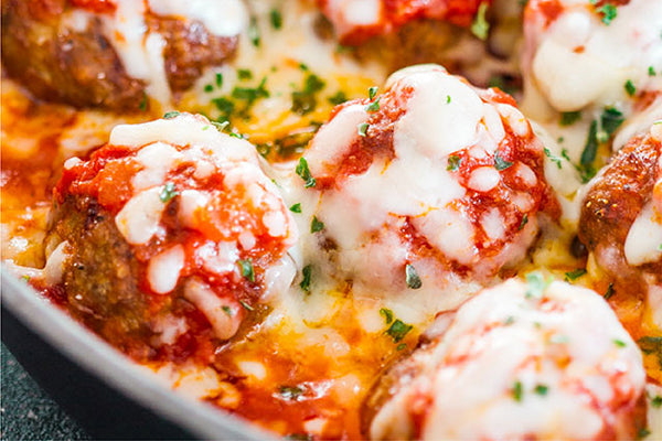 Albóndigas a la parmesana Keto