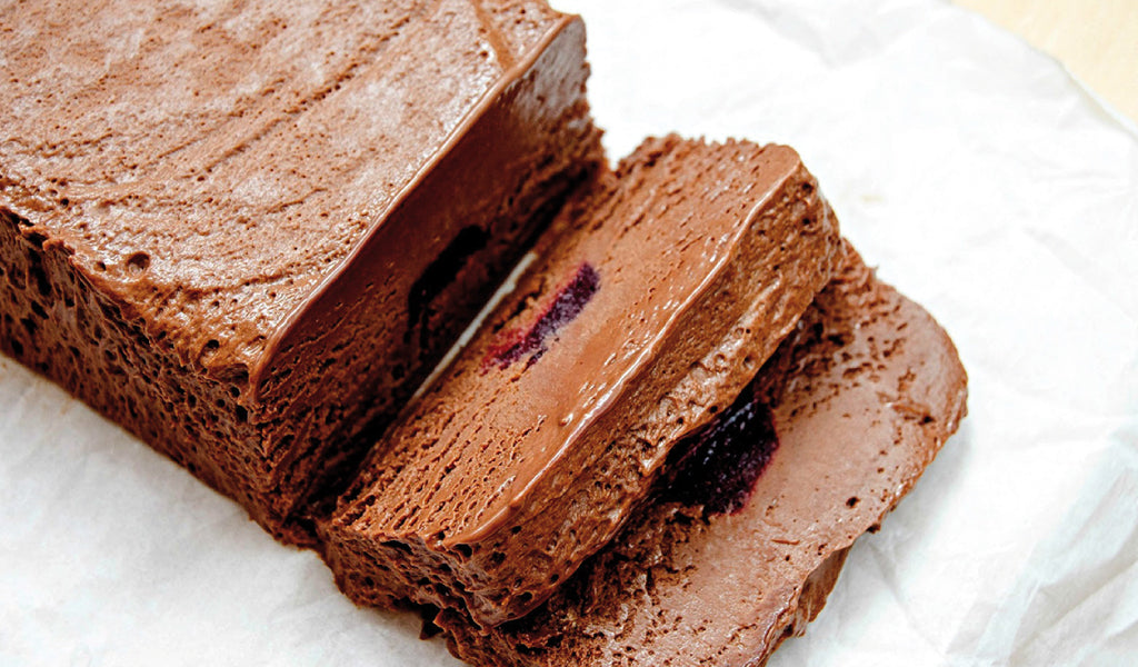 Marquise de chocolate relleno con manjar