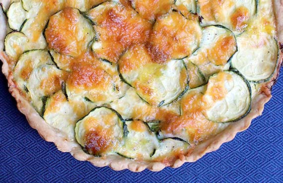 Quiche de zapallos italianos