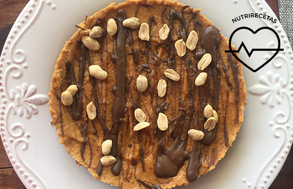 Tarta de maní vegana