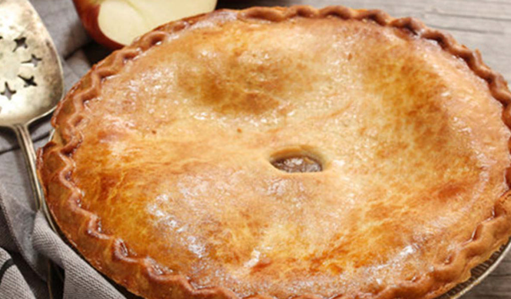Tarta de manzanas con manjar