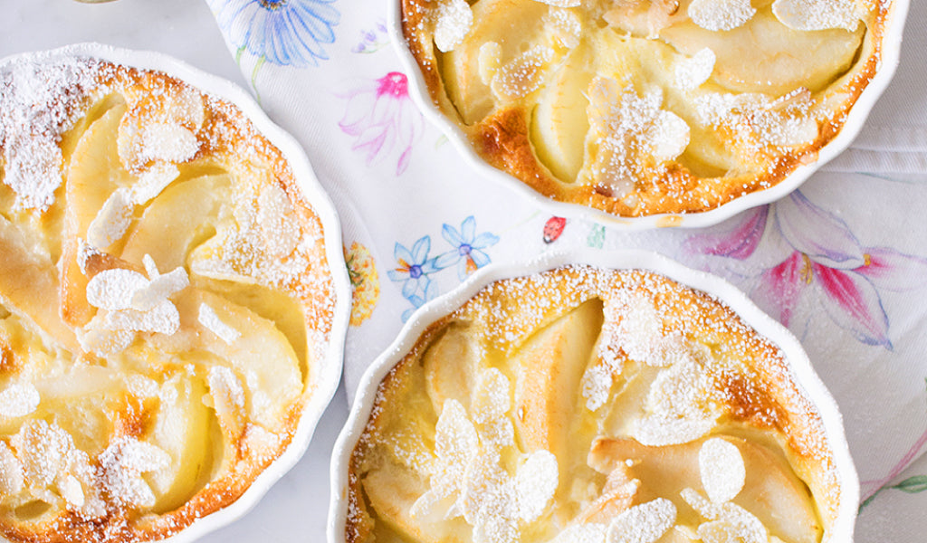 Clafouti de peras y almendras