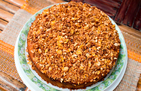 Torta crocante de nuez