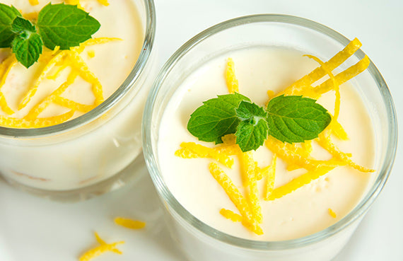Panna cotta de chirimoyas
