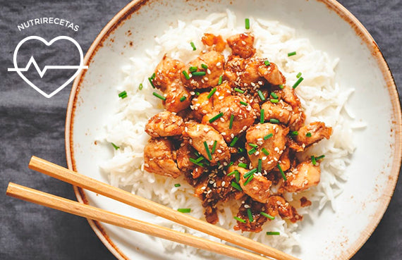 Pollo oriental al vapor
