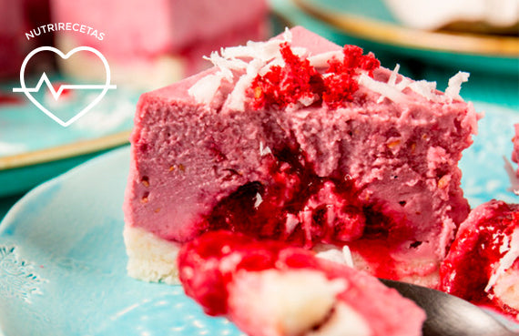 Tarta helada de frutos rojos