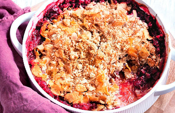 Crumble de cerezas