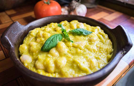 Porotos con mazamorra