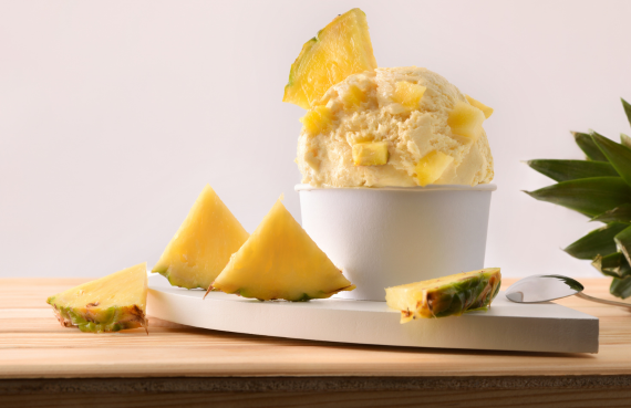 Helado piña colada