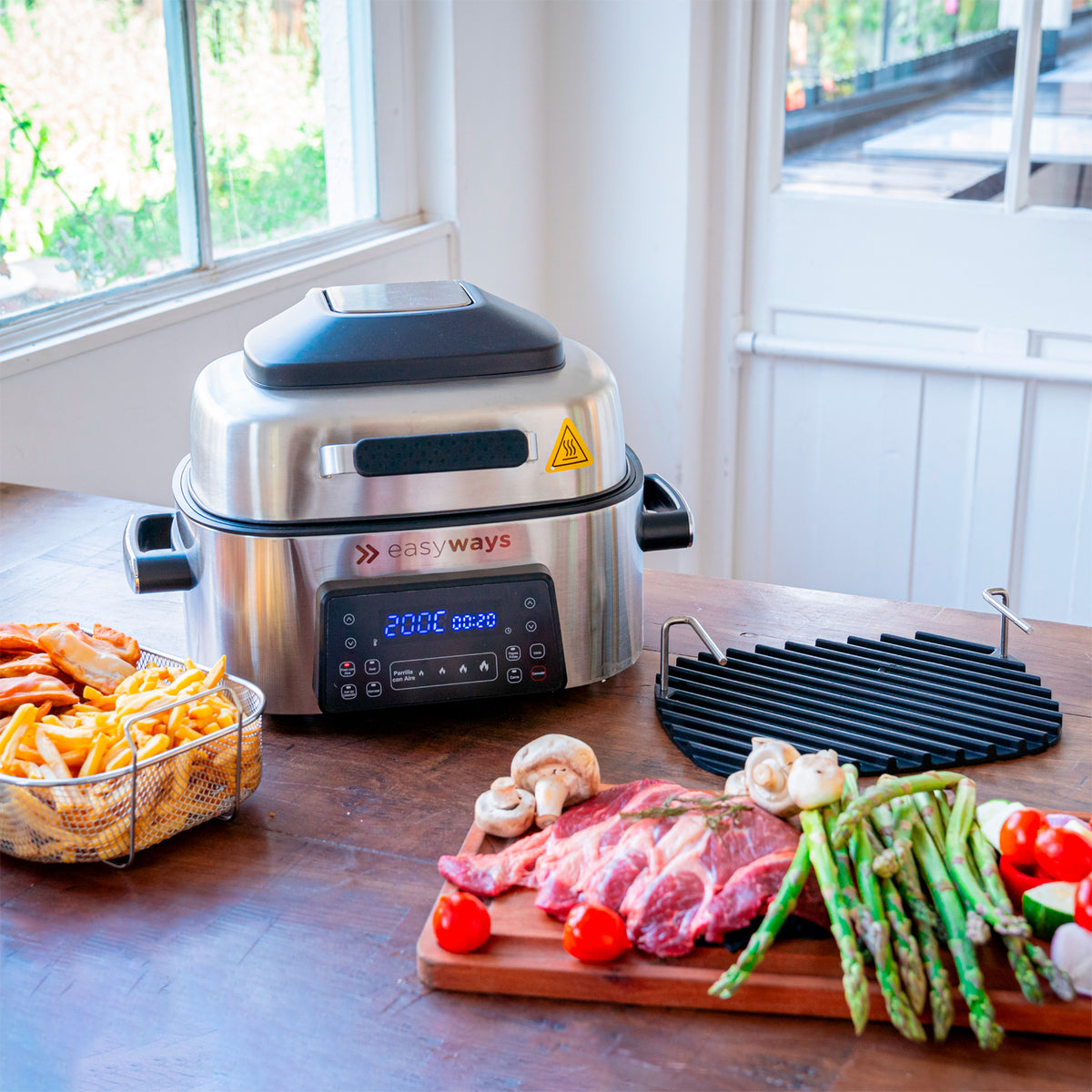 Freidora de Aire Parrilla Air Fryer Grill 6 L EasyWays