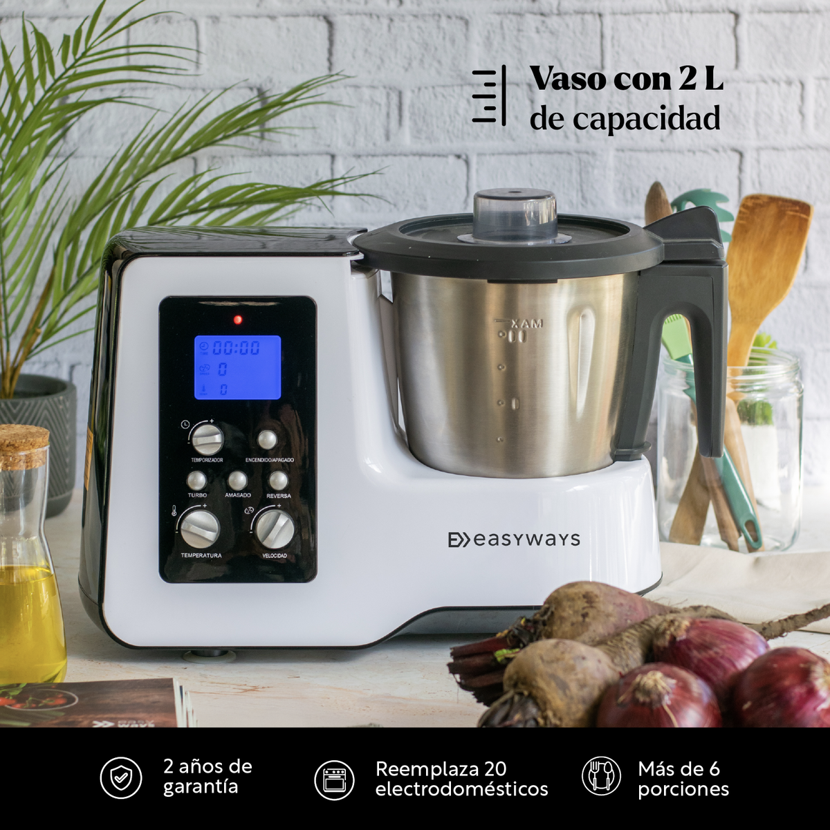 Robot de Cocina Kitchen Pro 2 L EasyWays