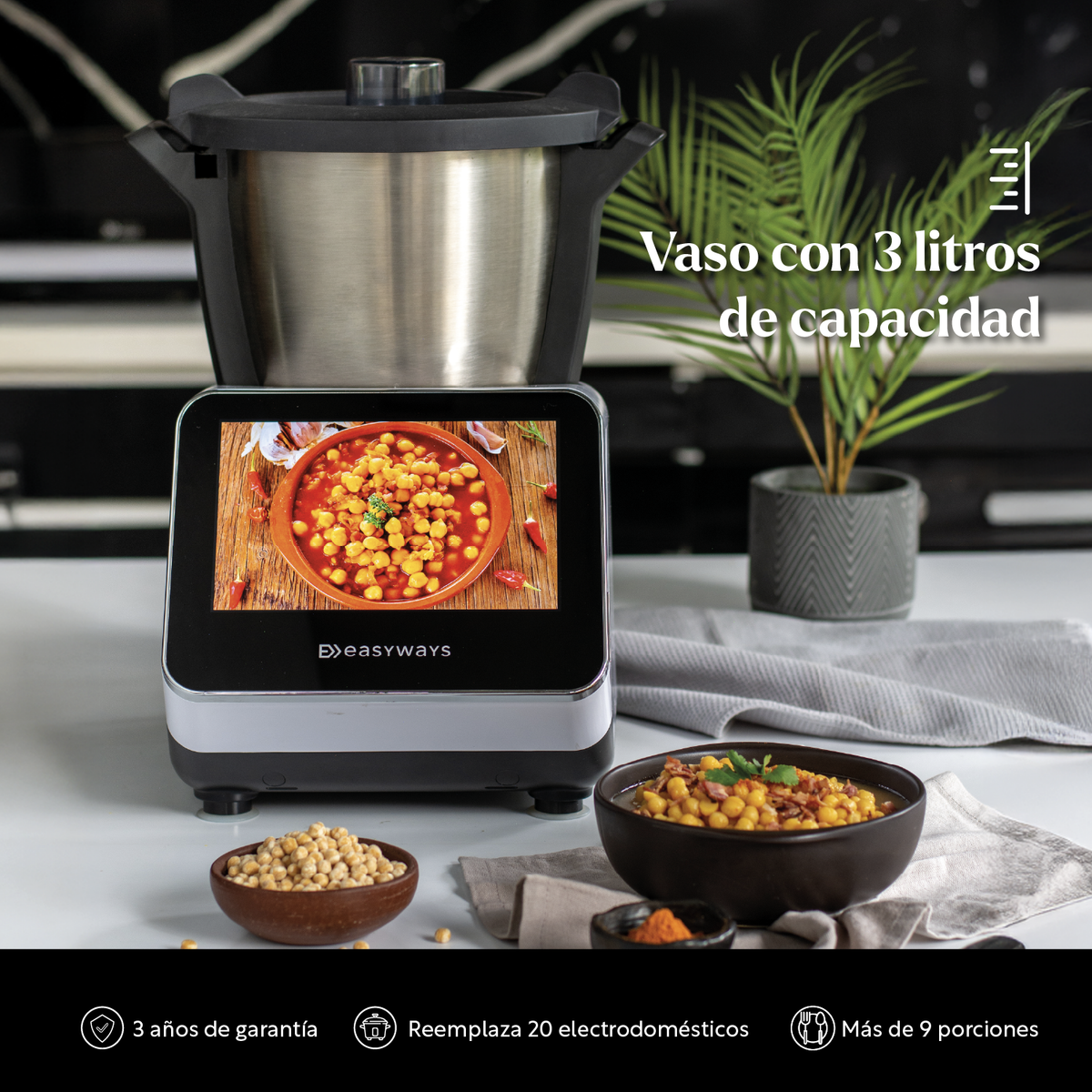 Robot de Cocina Kitchen Grand Connect 3 L EasyWays